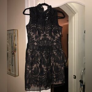 Anthropologie Baraschi black lace dress
